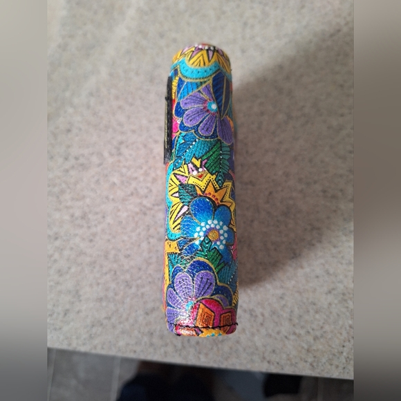 Laurel Burch Laurels Garden RFID Zipper Wallet EUC - Picture 5 of 7